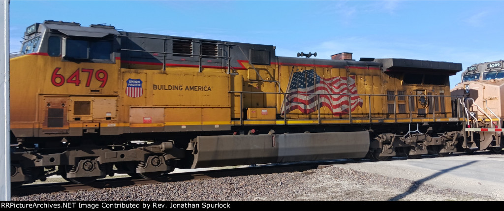 UP 6479, conductor's side view